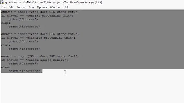How To Make A Quiz Game in Python | Python Project Ideas смотреть онлайн