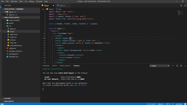 Tutorial 1 : Ant Design and React JS : Learn how to create a Dashboard layout смотреть онлайн