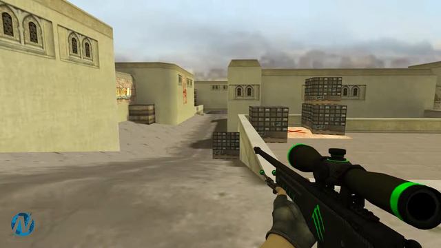 AWP Green Monster Kill © night crawler Counter Strike 1.6 skin смотреть онлайн