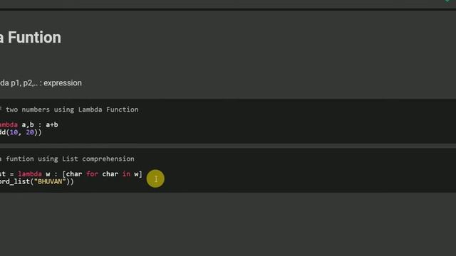 2 List Comprehension & Lambda Funtion смотреть онлайн
