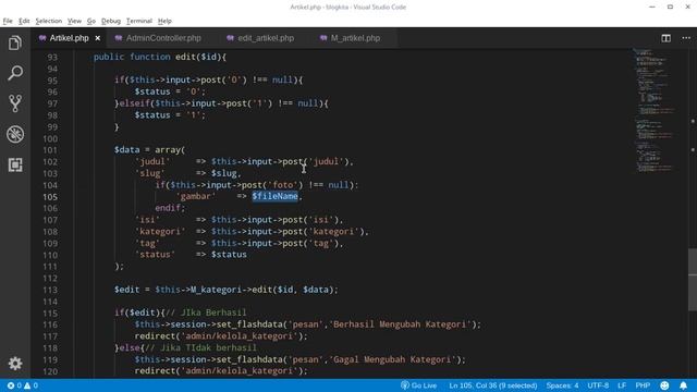 Tutorial Pembuatan Blog menggunakan Codeigniter 3 & Bootstrap 4 #10 смотреть онлайн