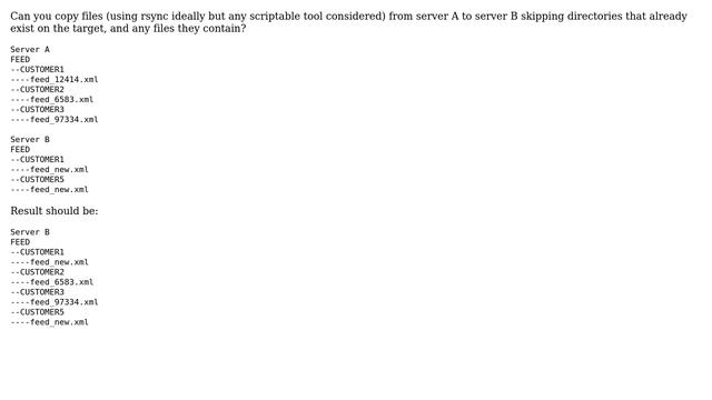 Unix & Linux: Copy files if directory does not exist on target смотреть онлайн