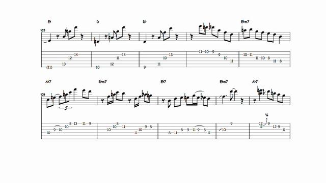 On Green dolphin Street - Barney Kessel (Transcription) смотреть онлайн
