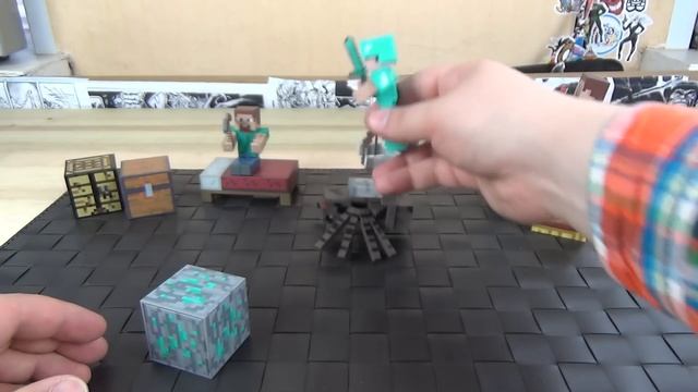 Набор Стив в алмазной броне - фигурка Майнкрафт