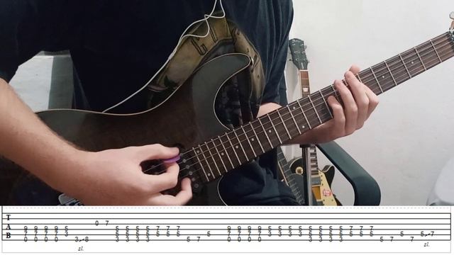How to play SQUARE HAMMER by GHOST on Guitar! (Tutorial + TABS) смотреть онлайн