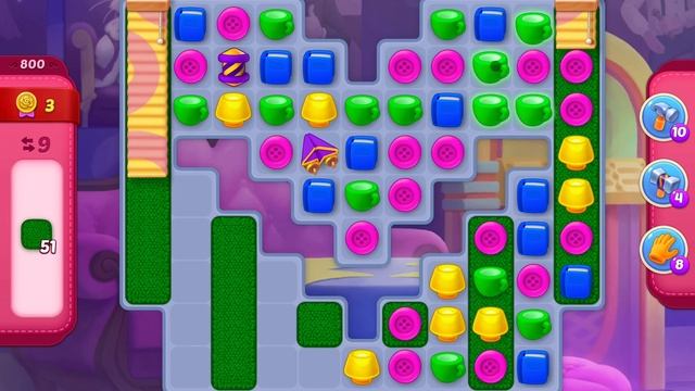HomeScapes Level 800 no boosters (14 moves) смотреть онлайн