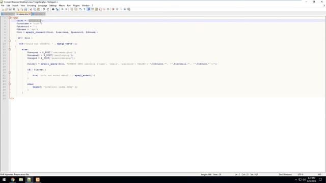 Linking PHP, HTML and MySQL смотреть онлайн