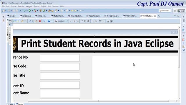 How to Print Student Records in Java Eclipse смотреть онлайн