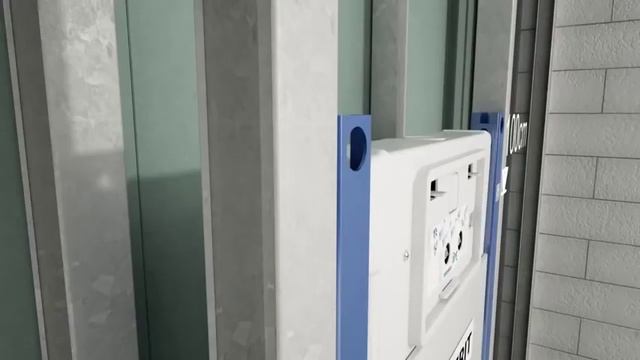 Монтаж Geberit Duofix Delta бачок 12 см смотреть онлайн