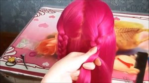 Сердечко из косы  Прически на День Святого Валентина   Прически для милых девочек