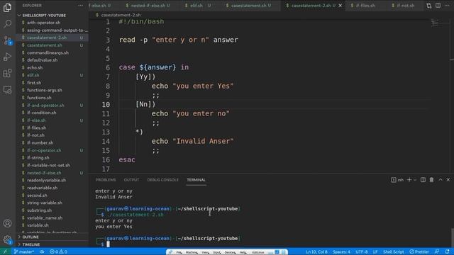 Shell Script tutorials - 37 - Case Statement In Shellscript with regex - Case Syntax In Shellscrip смотреть онлайн