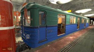 Выставка Метро-вагонов на станции Аэропорт (Оранжевая Линия Метрострой Гаррис мод)