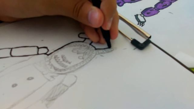 Как нарисовать сломанного бонни /how to draw withered bonny 1 смотреть онлайн
