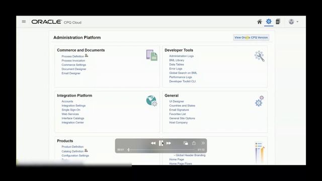 Oracle CPQ Cloud 22C release смотреть онлайн