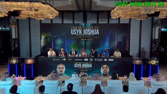 Усик - Джошуа 2 Финальная пресс-конференция перед боем в правильном переводе! смотреть онлайн