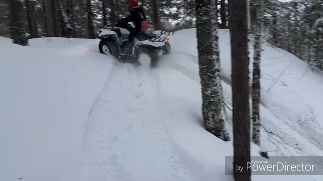 Открыл сезон 2020г. с сыном на Kawasaki brute force 750. смотреть онлайн