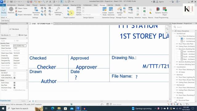 Revit 2024 - How to create title block & add shared parameter (part 3 of 4) смотреть онлайн