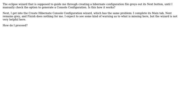 Unable to create hibernate.cfg.xml through eclipse wizard? смотреть онлайн