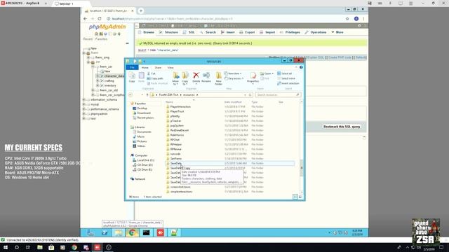 FiveM Zombie Survival Roleplay Development - MySQL Testing & Fixing other stuff! смотреть онлайн