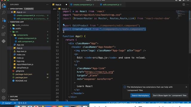 3 - React js | Install, Setup, axios and bootstrap смотреть онлайн