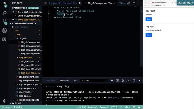 Angular Components In Depth 10 - Handling click events смотреть онлайн