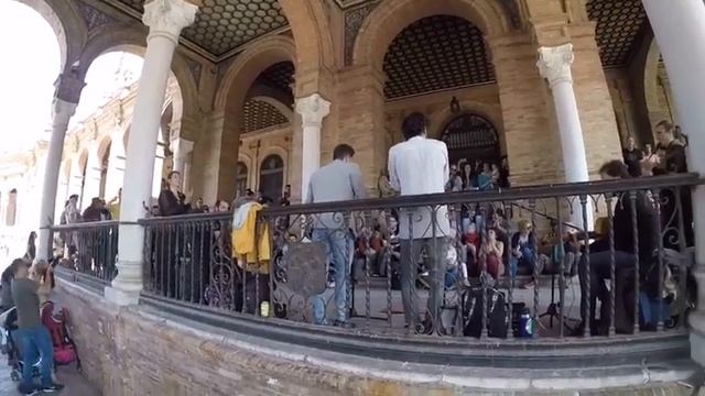 Flamenco en Plaza de Espana, Sevilla смотреть онлайн