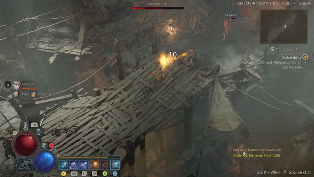 Diablo 4 Pursue of Lilith and Vhernard with Companions Vigo and Neyrelle смотреть онлайн