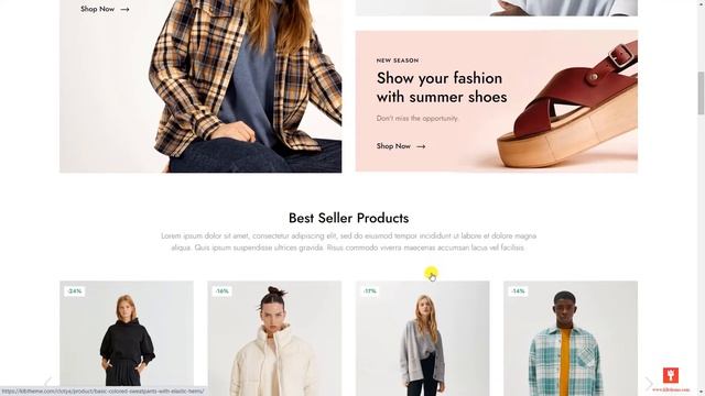 Clotya - Fashion Store eCommerce Theme General View смотреть онлайн