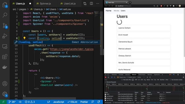 [리액트js (reactjs) 기초 익히기 기본 강좌] 26 로딩 Spinner 추가하기 смотреть онлайн