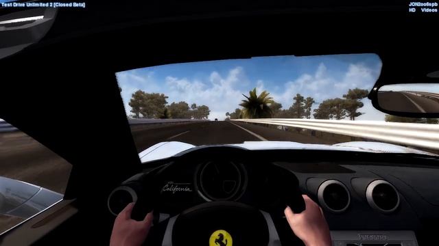 Test Drive Unlimited 2 | Closed Beta | Ferrari California Gameplay and TOP speed [HD 720] смотреть онлайн