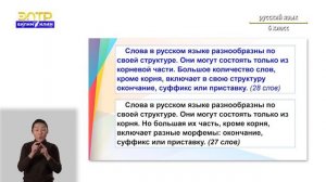 6-класс |  Русский язык | Сжатое изложение текста "Чему учит школьный словообразовательный словарь