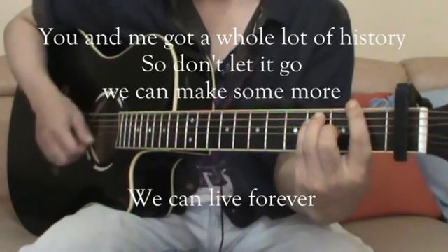 One Direction - History (Acoustic Guitar + Lyrics Karaoke) смотреть онлайн
