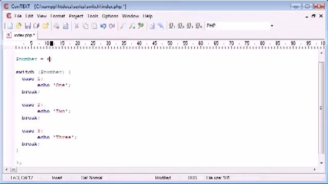 Beginner PHP Tutorial 28 switch Statement flv смотреть онлайн