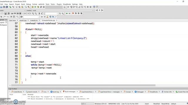 Implementation of Linked List using Header Node смотреть онлайн