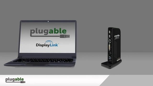 Plugable USB 3 0 Universal Laptop Docking Station Dual Monitor for Windows and Mac смотреть онлайн