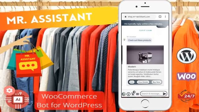 Mr. Assistant - WooCommerce bot for WordPress смотреть онлайн