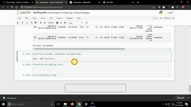 Earthquake data visualization using python | #pyGuru смотреть онлайн