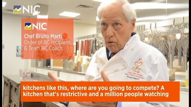 Order of BC recipient and Culinary Team BC coach Bruno Marti on NIC's new #CampbellRiver kitchen смотреть онлайн