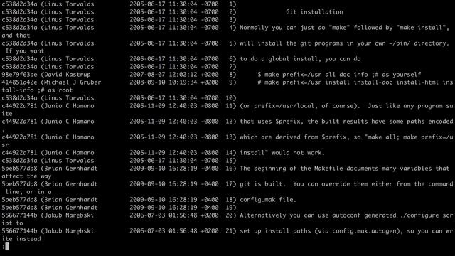 6.6 Git – Просмотр – Кто написал эту строку git blame смотреть онлайн
