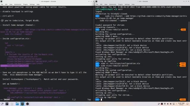 NixOS 4: Using Home-Manager to Configure SSH Credential Caching смотреть онлайн