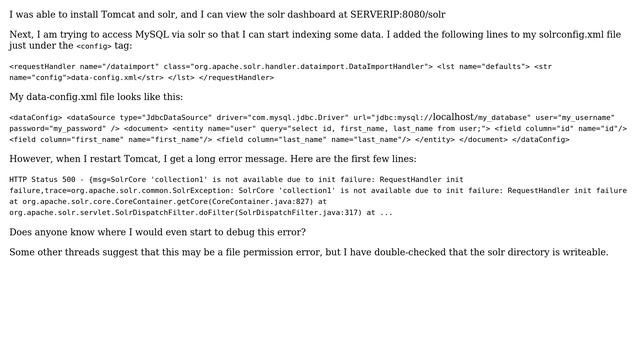 Error when connecting solr to mysql (2 Solutions!!) смотреть онлайн