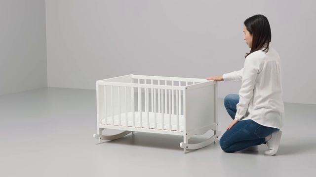 #SOLGUL_Cradle_with_foam_mattress_white66x84_cm смотреть онлайн