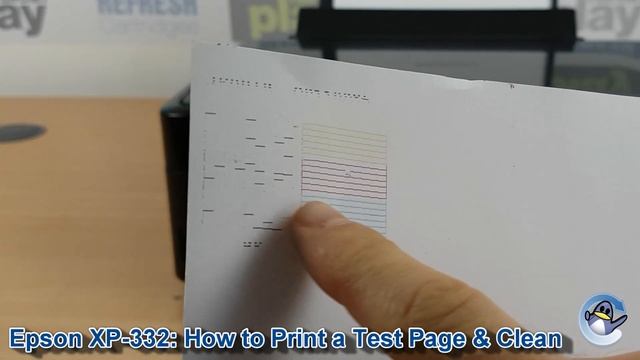 Epson Expression Home XP-332: How to Print a Nozzle Check Test Page and do Cleaning Cycles смотреть онлайн