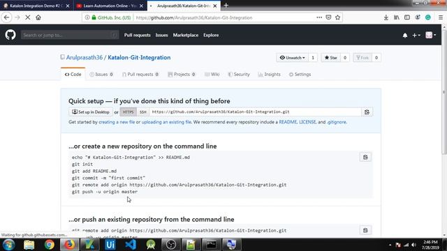 Katalon Studio | 16 | How to integrate Katalon with Git | Katalon with version control system смотреть онлайн