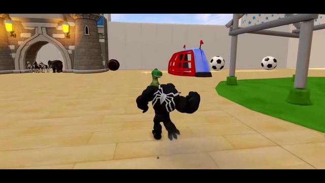 VENOM и Дональд Дак Продолжительность партии с Молния МакКуин FUN! Водные горки воспр Дети видео смотреть онлайн