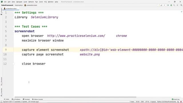 How to take Screenshots using RobotFramework || Selenium Library. смотреть онлайн
