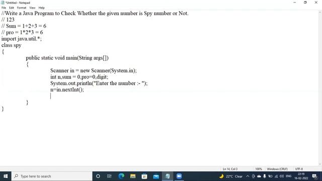 Write a Java Program to Check Whether the given number is Spy number or Not. || Spy or Not || Java смотреть онлайн