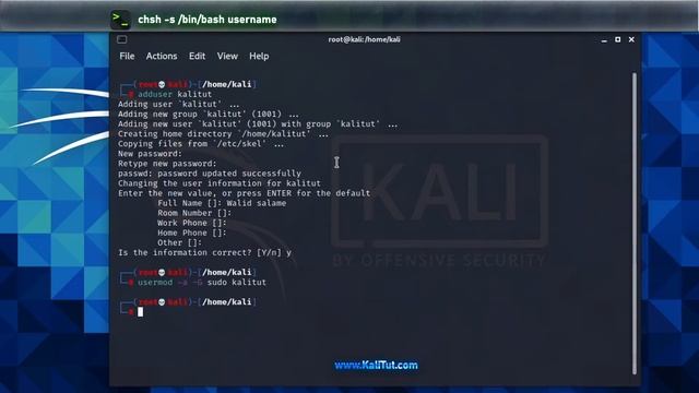 How to create a new user in kali Linux with sudo Permission смотреть онлайн