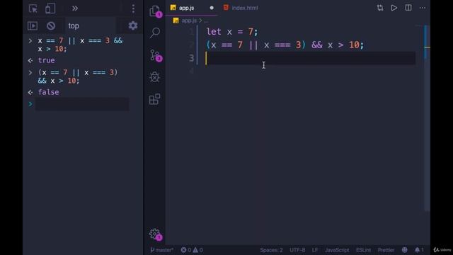 Controlling Program Logic and Flow: Operator Precedence--The Modern JavaScript Bootcamp смотреть онлайн