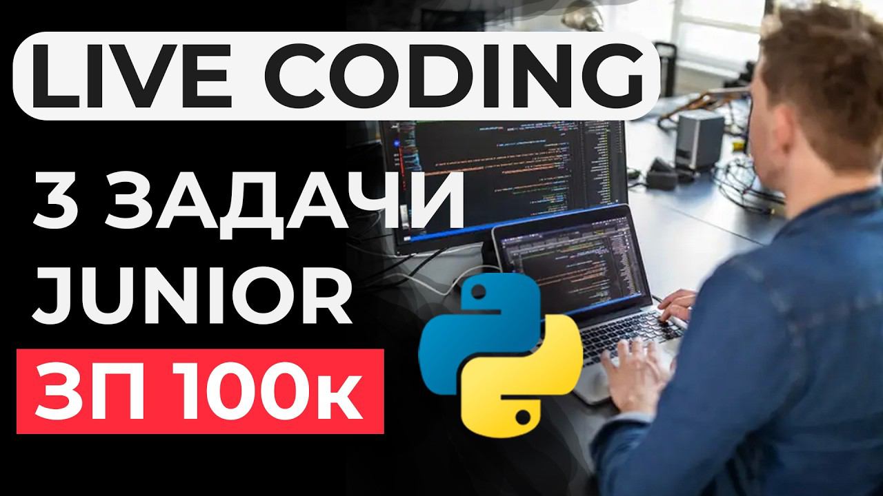 Реальное ЛАЙВКОДИНГ собеседование JUNIOR Python разработчик смотреть онлайн